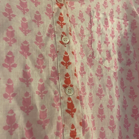 J. Crew Pink Thistle Popover size:8 - Picture 7 of 10